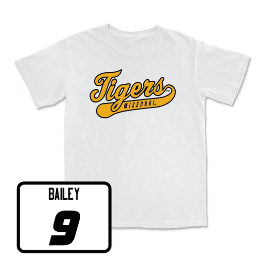 Football White Script Comfort Colors Tee - Chad Bailey