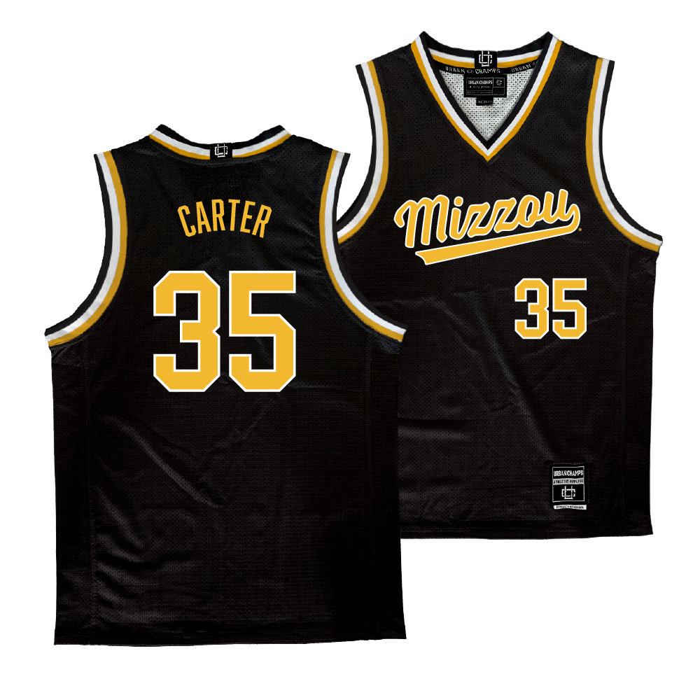 Mizzou Men's Basketball Black Jersey - Noah Carter | #35