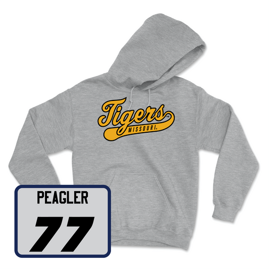 Sport Grey Football Script Hoodie Youth Small / Curtis Peagler | #77