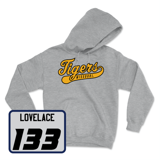 Sport Grey Wrestling Script Hoodie Youth Small / Eric Lovelace | #133