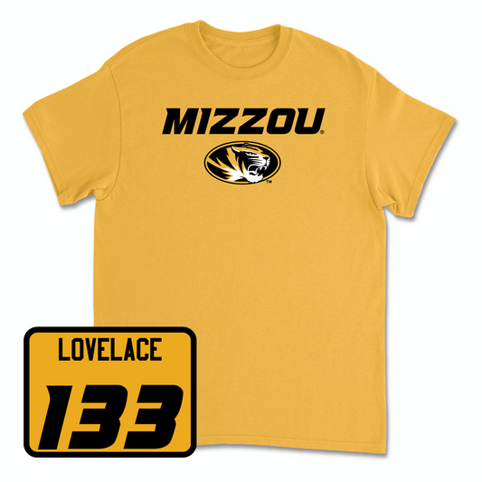 Gold Wrestling Mizzou Tee Youth Small / Eric Lovelace | #133