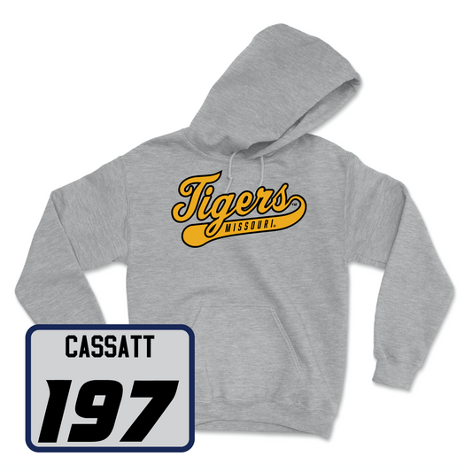 Sport Grey Wrestling Script Hoodie Youth Small / Jesse Cassatt | #197