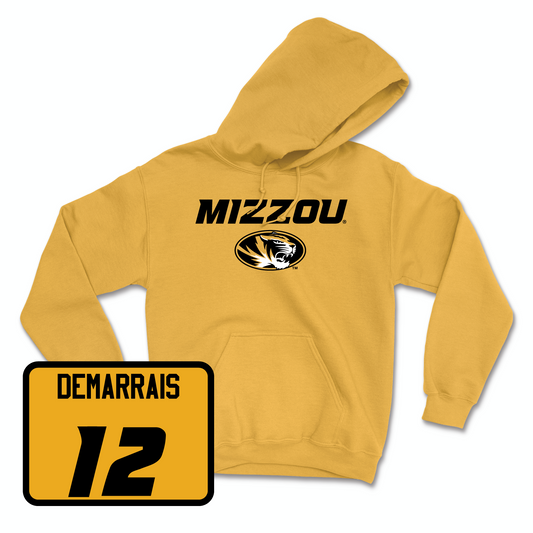 Gold Women's Volleyball Mizzou Hoodie Youth Small / Janet deMarrais | #12