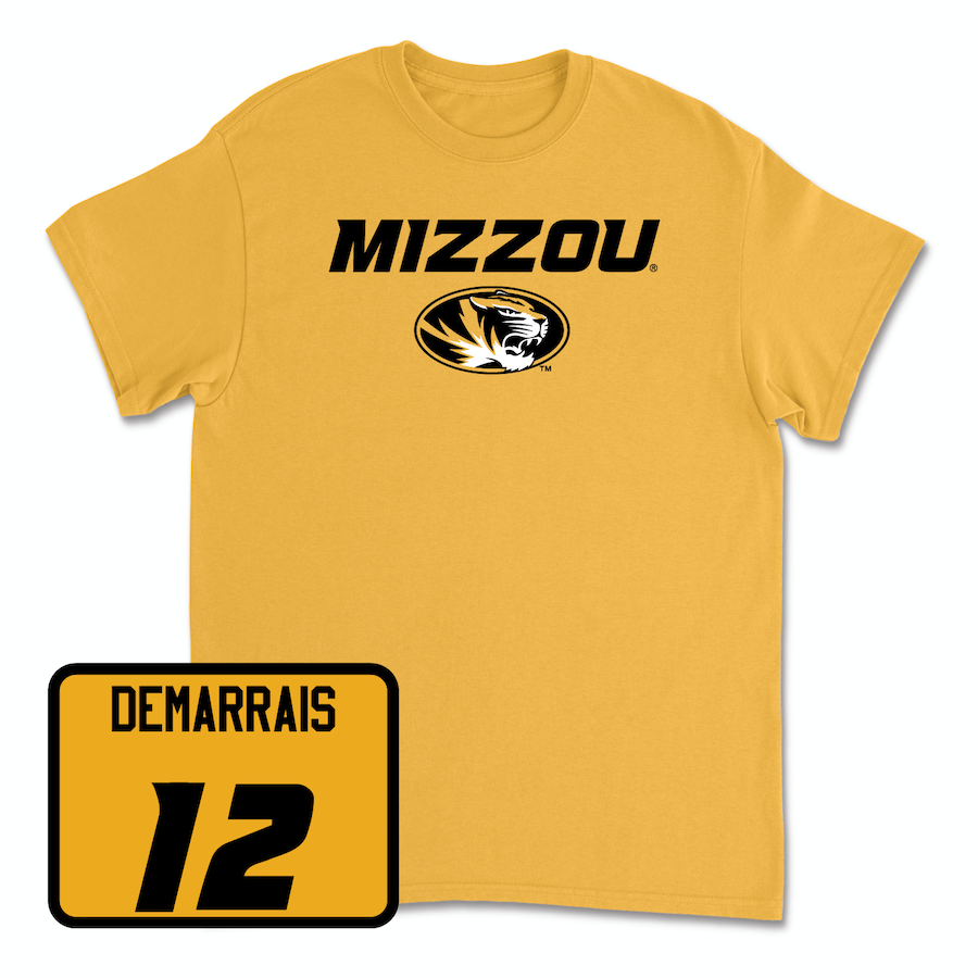 Gold Women's Volleyball Mizzou Tee Youth Large / Janet deMarrais | #12