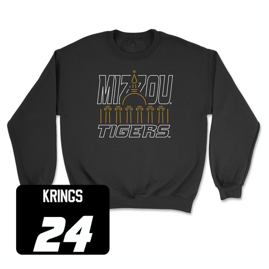 Black Softball Columns Crew 2 Youth Small / Laurin Krings | #24