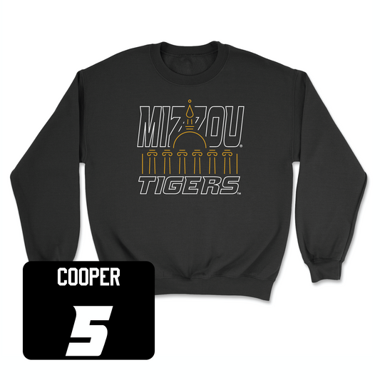 Black Football Columns Crew 3 Youth Small / Mookie Cooper | #5