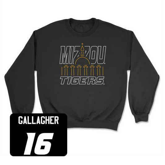 Black Softball Columns Crew 2 Youth Small / Maddie Gallagher | #16