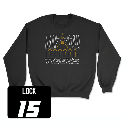 Black Football Columns Crew 3 Youth Small / Tommy Lock | #15
