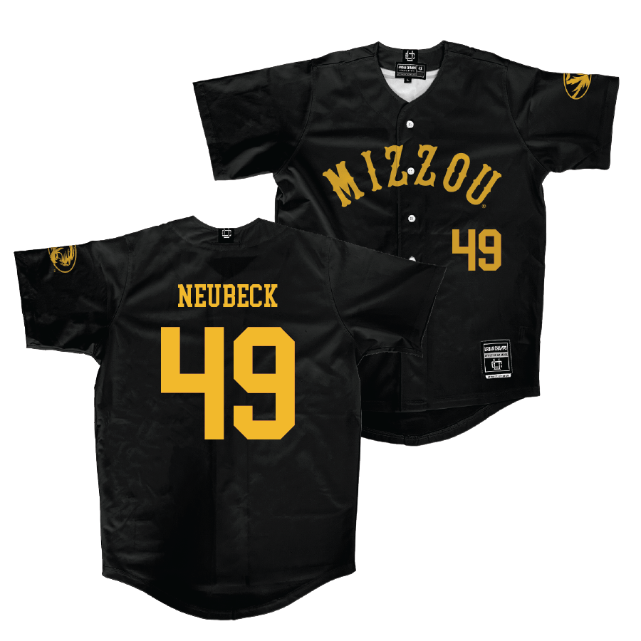 Mizzou Baseball Black Jersey - Tony Neubeck | #49