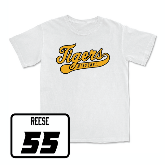 Football White Script Comfort Colors Tee - Tommy Reese