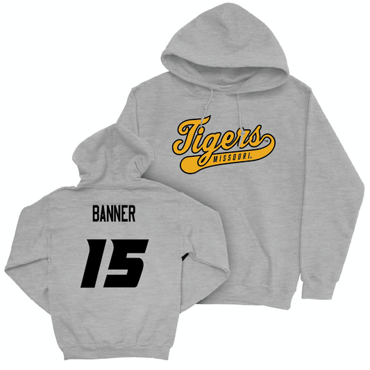 Sport Grey Football Script Hoodie  - Santana Banner