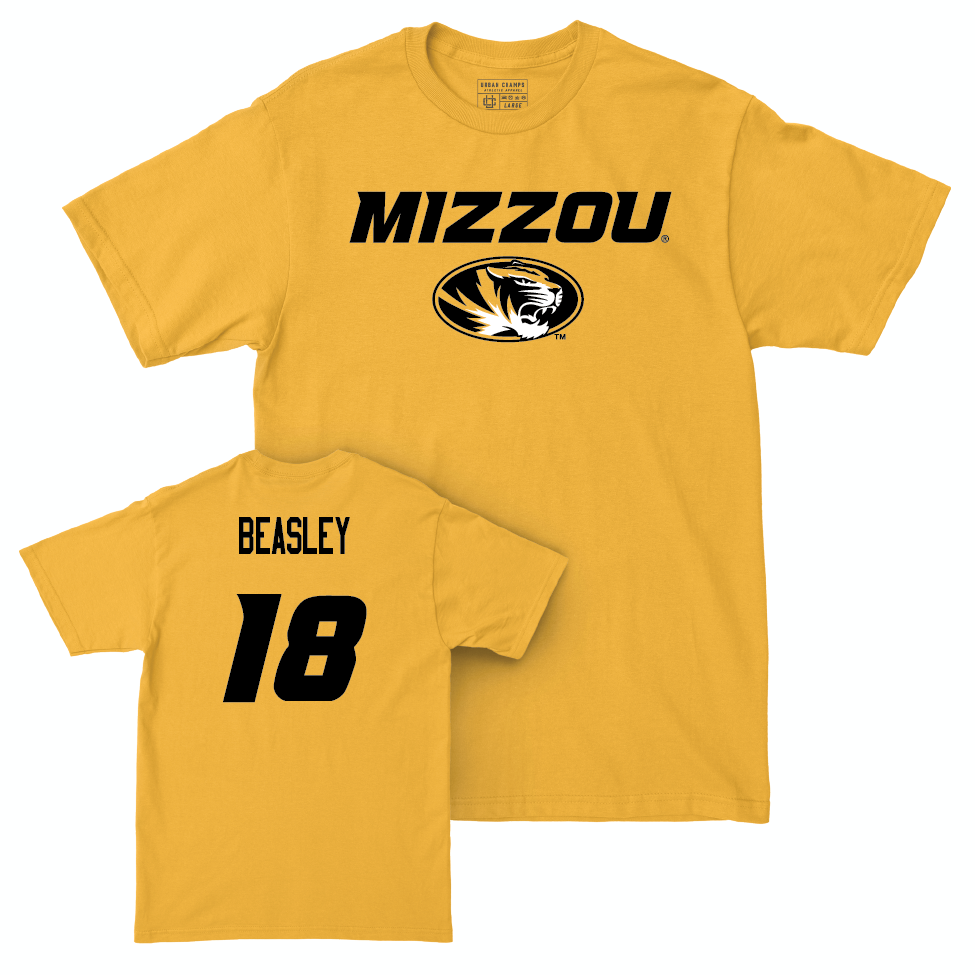 Gold Football Mizzou Tee  - Jeremiah Beasley