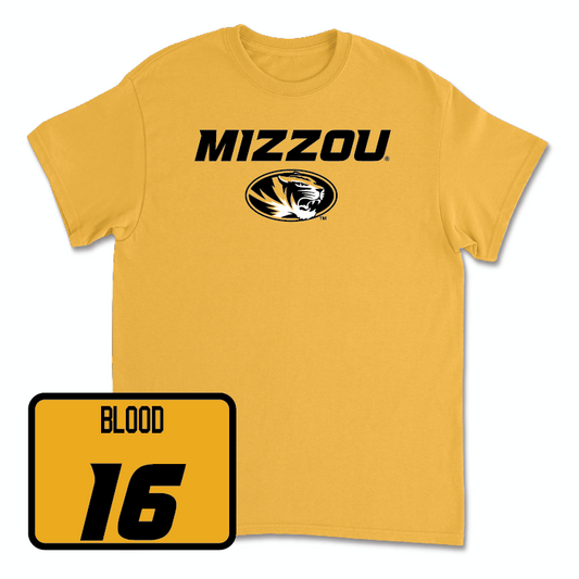 Gold Football Mizzou Tee - Daniel Blood