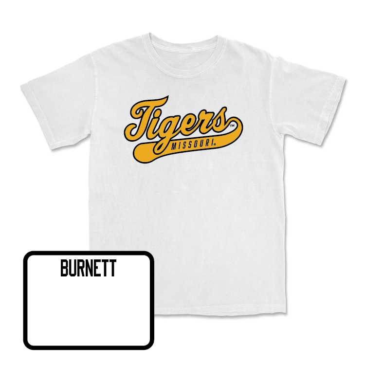 Track & Field White Script Comfort Colors Tee - Alicia Burnett