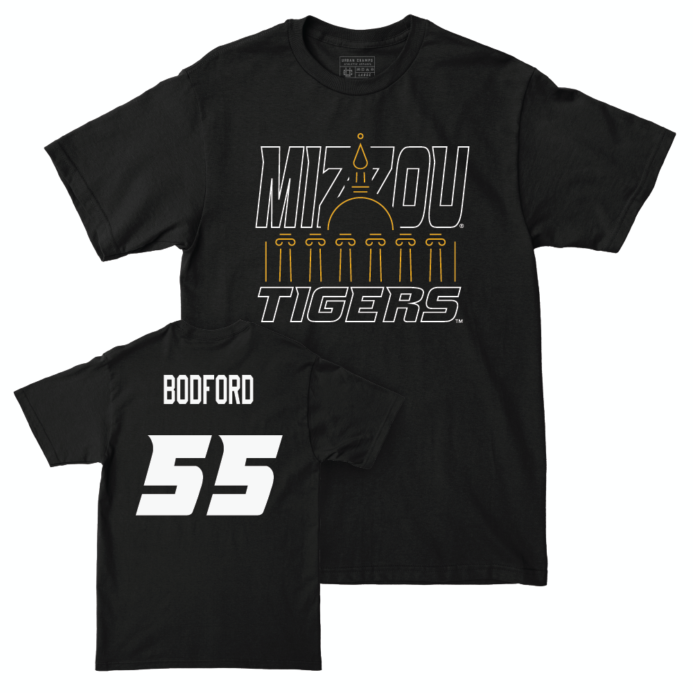 Football Black Columns Tee  - Justin Bodford