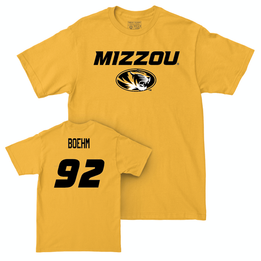 Gold Football Mizzou Tee  - Brody Boehm