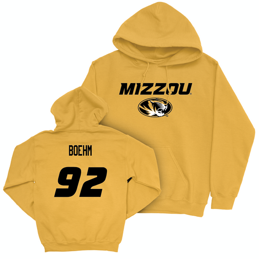 Gold Football Mizzou Hoodie  - Brody Boehm