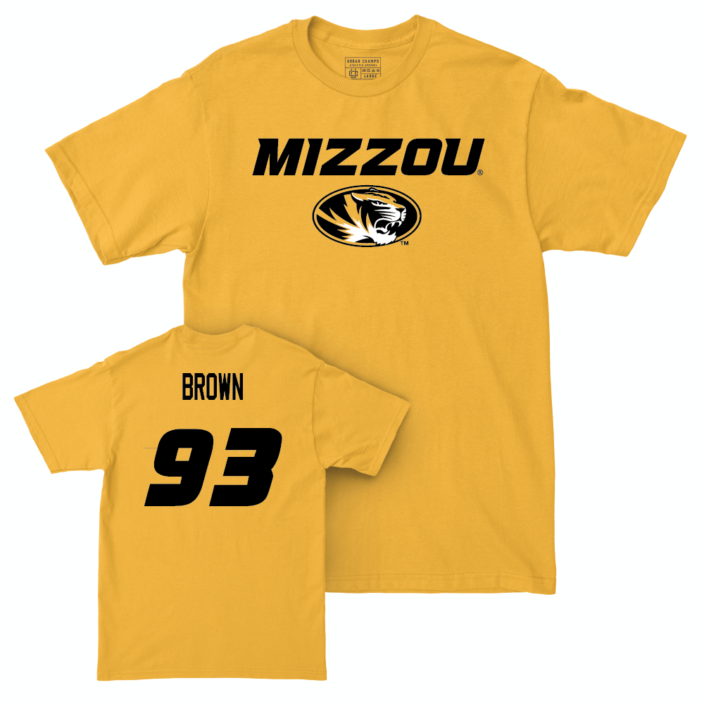 Gold Football Mizzou Tee  - Jaylen Brown