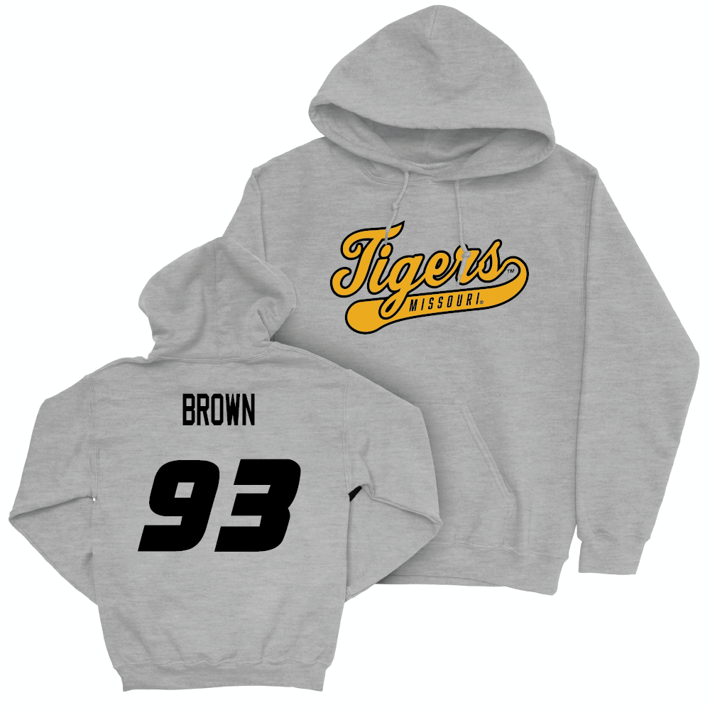 Sport Grey Football Script Hoodie  - Jaylen Brown