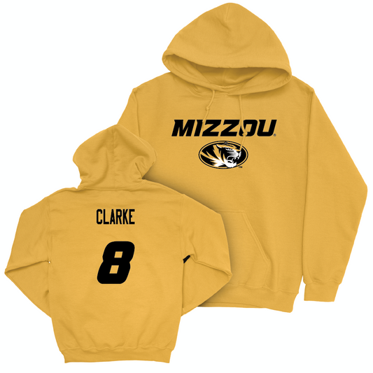 Gold Football Mizzou Hoodie - Marcus Clarke | #8