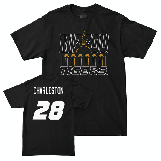 Football Black Columns Tee  - Joseph Charleston