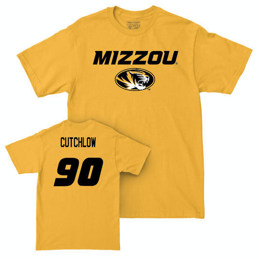 Gold Football Mizzou Tee  - Grayson Cutchlow