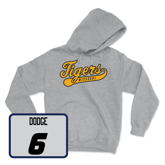 Sport Grey Softball Script Hoodie  - Mya Dodge
