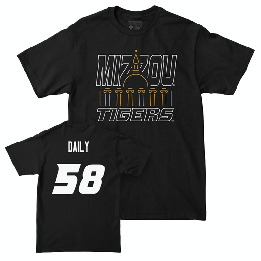 Football Black Columns Tee  - Jackson Daily