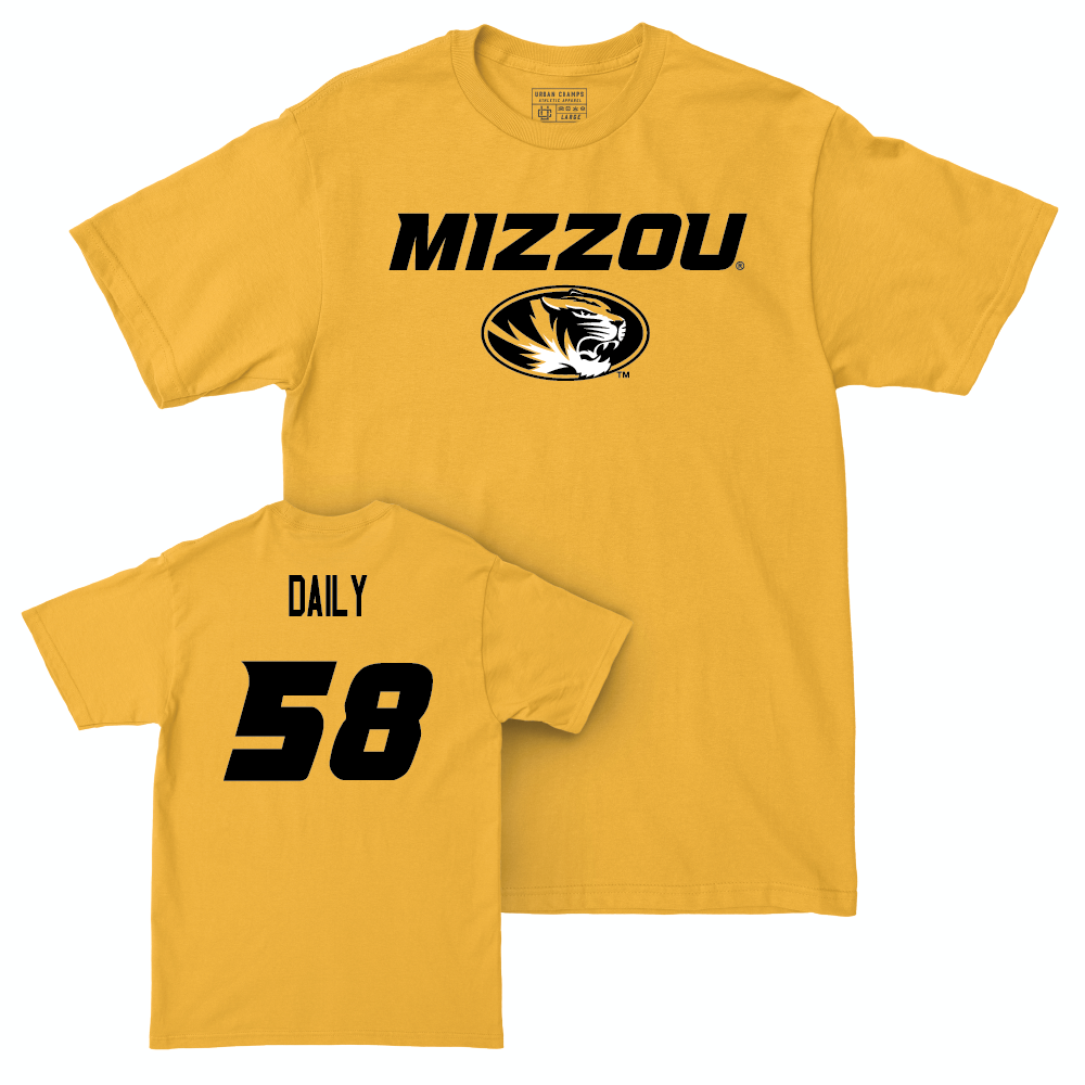 Gold Football Mizzou Tee  - Jackson Daily