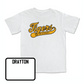 Track & Field White Script Comfort Colors Tee  - Mya Drayton