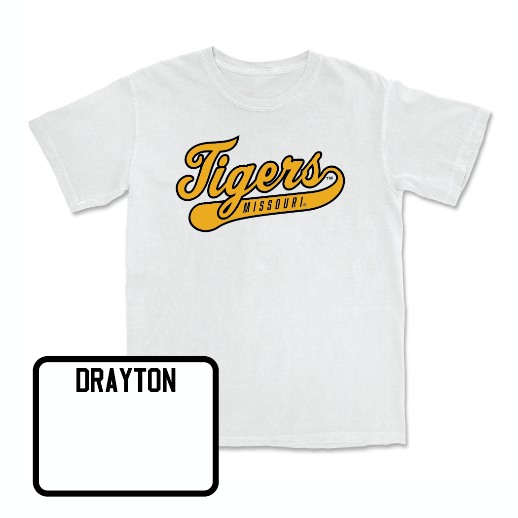 Track & Field White Script Comfort Colors Tee  - Mya Drayton