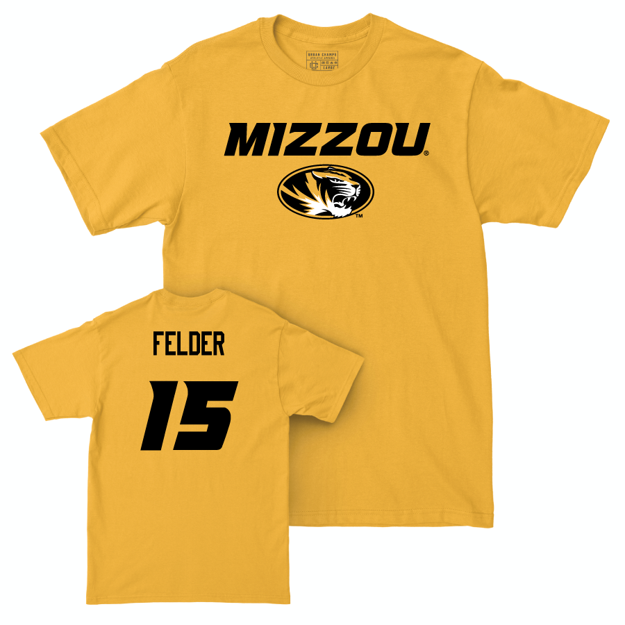 Gold Women's Volleyball Mizzou Tee    - Paige Felder
