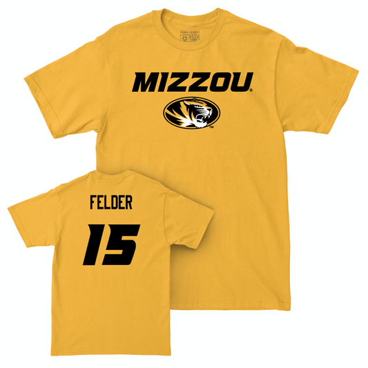 Gold Women's Volleyball Mizzou Tee    - Paige Felder