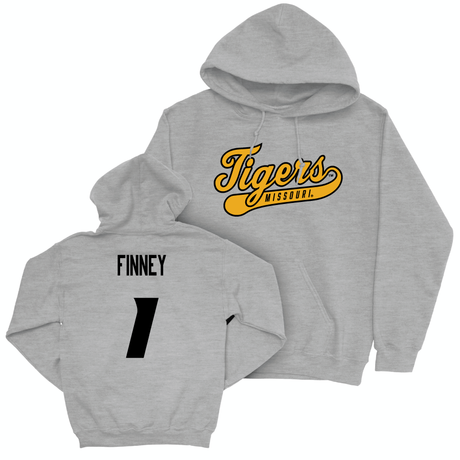 Sport Grey Women's Volleyball Script Hoodie   - Colleen Finney