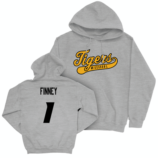 Sport Grey Women's Volleyball Script Hoodie   - Colleen Finney