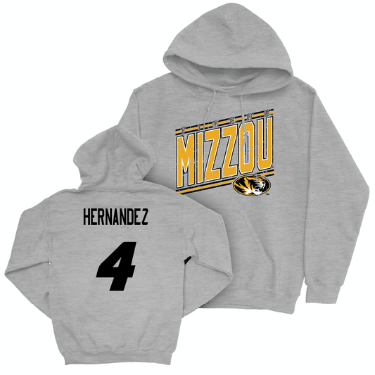 Sport Grey Baseball Vintage Hoodie  - Jedier Hernandez
