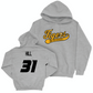 Sport Grey Softball Script Hoodie  - Saniya Hill