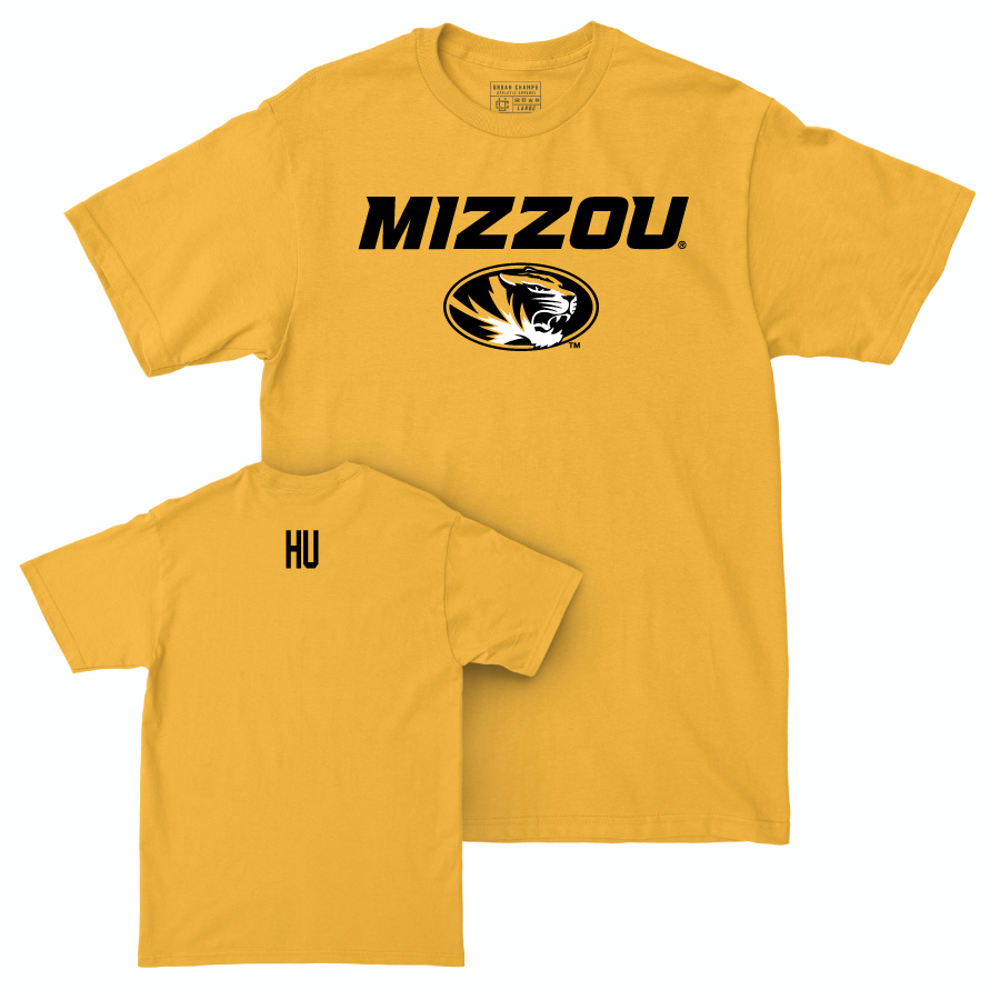 Gold Women's Gymnastics Mizzou Tee  - Helen Hu