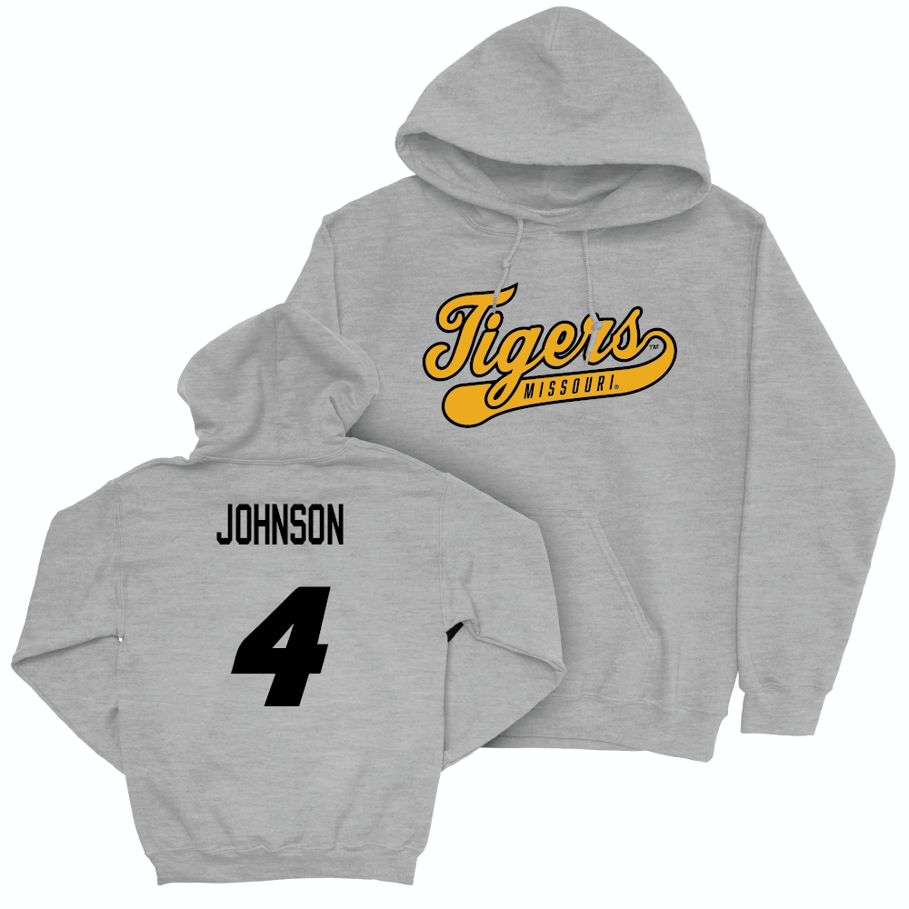 Sport Grey Football Script Hoodie  - Trevez Johnson