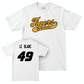 Football White Script Comfort Colors Tee  - Brett Le Blanc