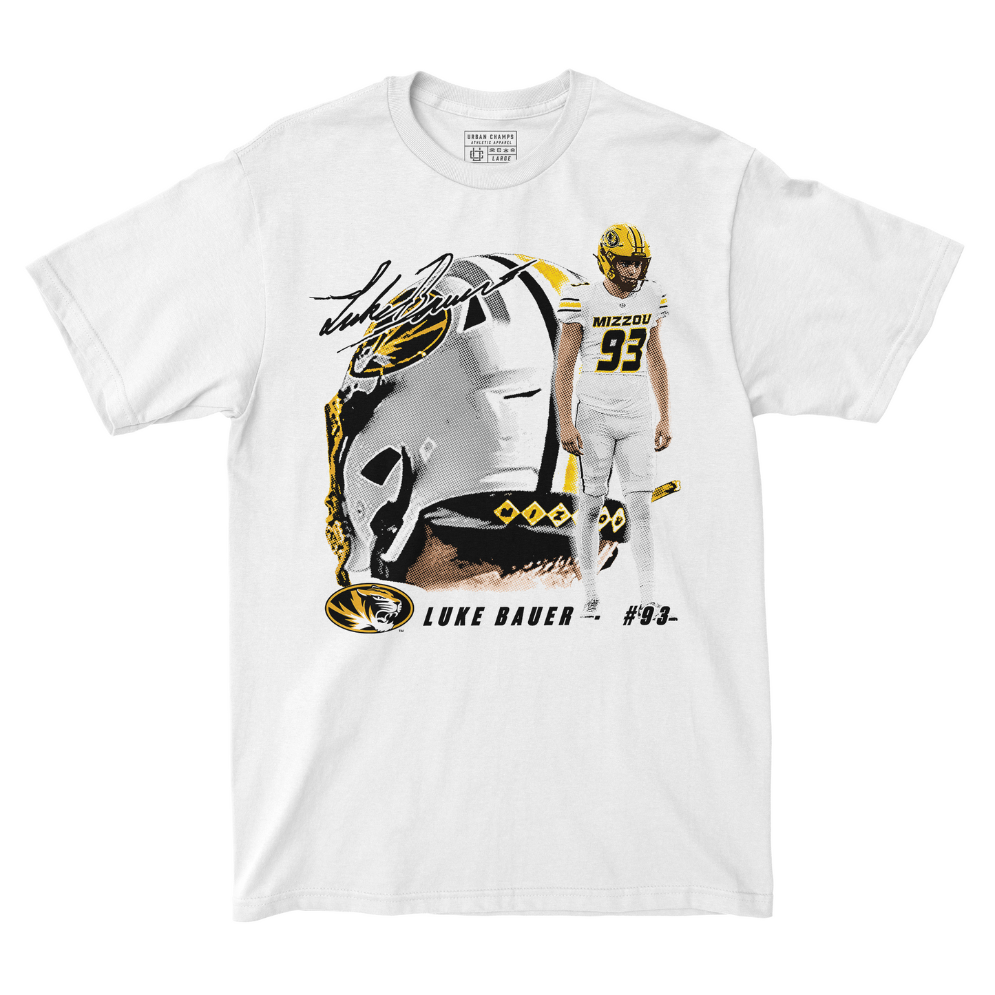 EXCLUSIVE RELEASE: Luke Bauer Block Name White Tee