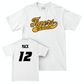 Men's Basketball White Script Comfort Colors Tee   - Sebastian Mack