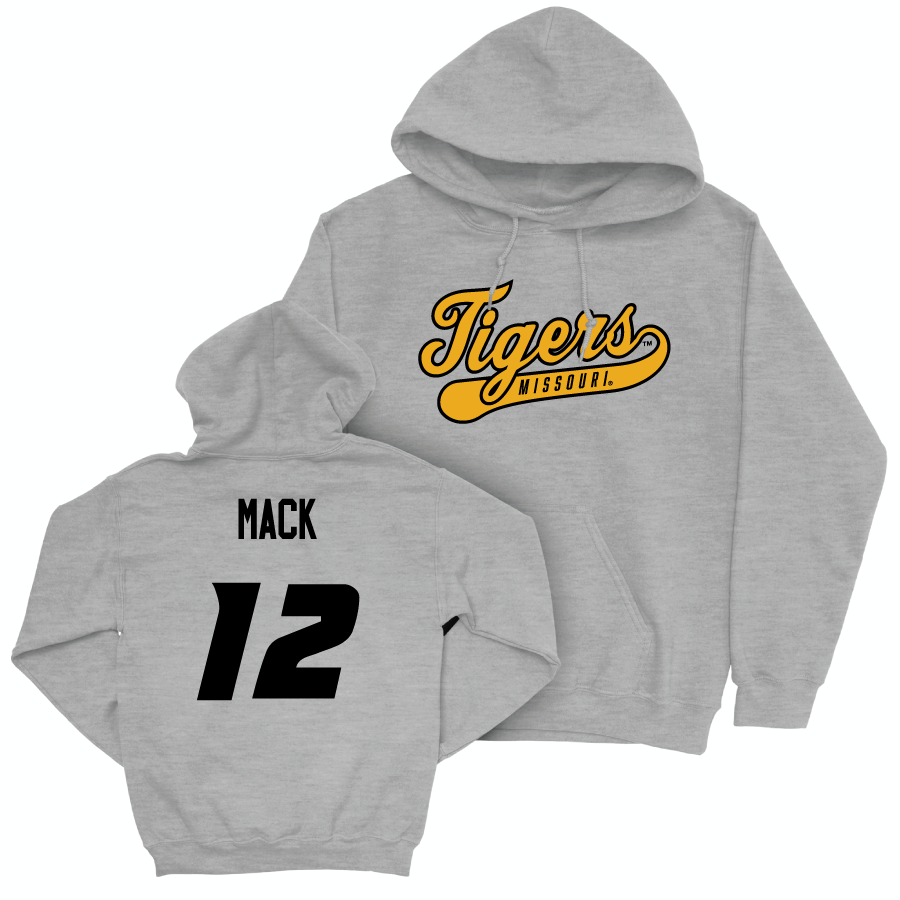 Sport Grey Men's Basketball Script Hoodie   - Sebastian Mack