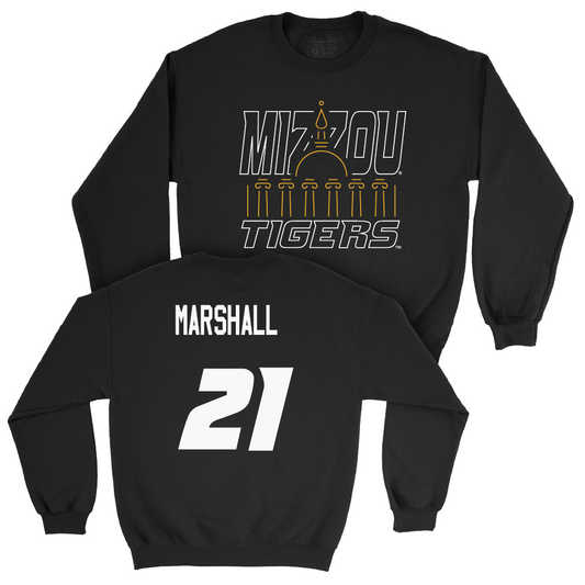 Men's Basketball Black Columns Crew  - Peyton Marshall