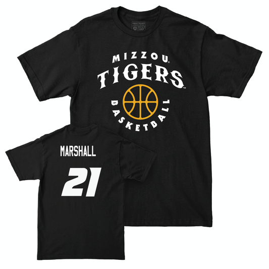 Men's Basketball Black Hardwood Tee  - Peyton Marshall