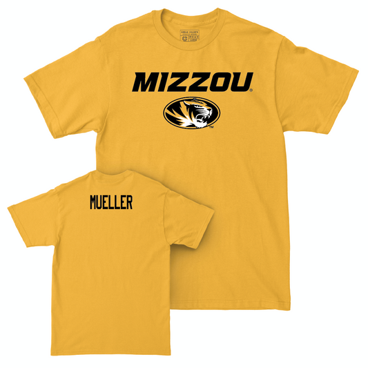 Gold Women's Gymnastics Mizzou Tee  - Abby Mueller