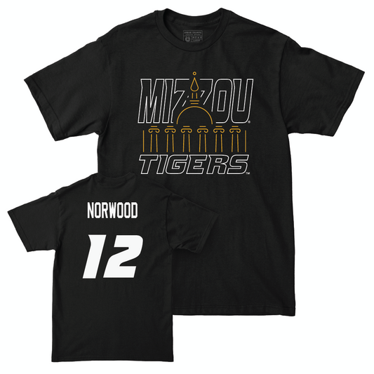 Football Black Columns Tee  - Dreyden Norwood