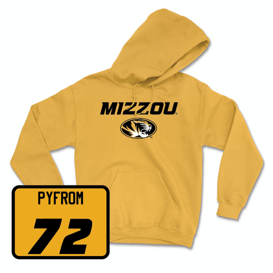 Gold Football Mizzou Hoodie  - Caleb Pyfrom