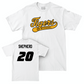 Softball White Script Comfort Colors Tee   - Kadence Shepherd