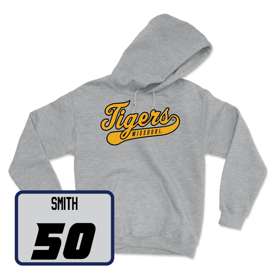 Sport Grey Baseball Script Hoodie  - Ben Smith